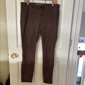 New York & Company Chocolate Brown Leggings